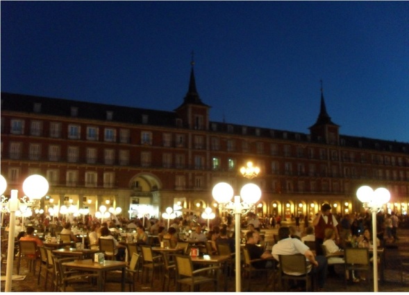 Plaza Mayor di sera